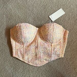 Strapless corset top